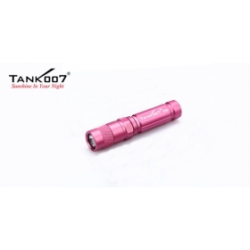 1PC Tank007 E09 Flashlight CREE XP-E R2 LED 3 Modes 120 Lumen Waterproof Dustproof White LED Mini Torch - pink