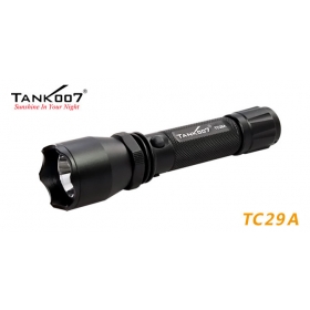 1SET TANK007 TC29A CREE Q5 230 LUMENS Rechargeable LED Flashlight+Car Charger /AC Charger /18650 Battery