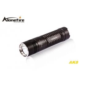 AloneFire AK8 CREE XM-L2 LED 3 mode HA III Military grade hard anodized mini lightweight flashlight torch