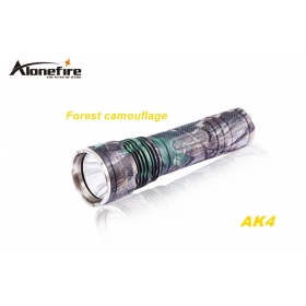 AloneFire AK4 CREE XM-L2 LED 5 mode HA III Military camouflage grade hard anodized lightweight flashlight torch