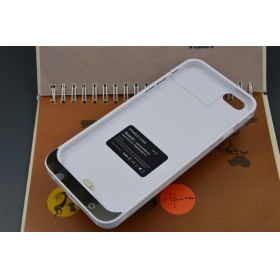 5000mah Backup Power External Battery case for iphone 6 4.7 inch with Compatible ios 8 - white (6D-1pcs)