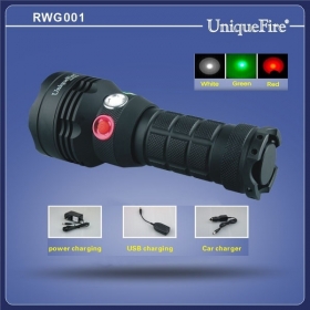 Uniquefire RWG001 red/green/white light CREE LED lights Flashlight Tactical light with tactical Flashlight