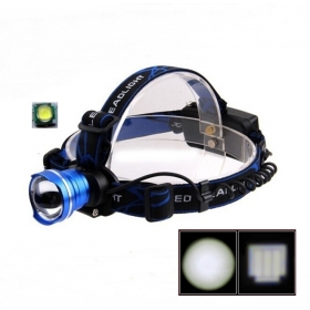 AloneFire HP87 Cree Xpe q5 LED Zoom cree Headlamp outdoor Headlight -Blue