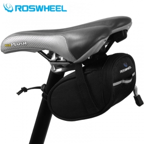 ROSWHEEL 13567 New Arrival Outdoor Waterproof Bike Bicycle Cycle Cycling Saddle Bag Back Seat Tail Pouch Reflective Package Bags -black