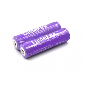 LusteFire 18650 3.7V 3100mAh protected Rechargeable Battery 18650 li-ion Battery (1 pair)