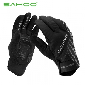 Sahoo Winter Full Finger Warm Gloves For outdoor Racing Cycling bicycle bike Working outdoors Reflective gloves