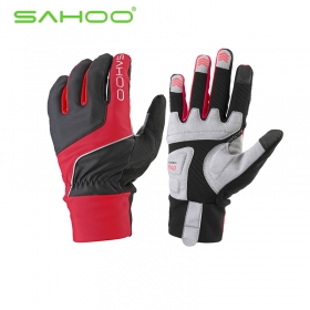 SAHOO Gloves Full finger Multi-functional outdoor Sport Gloves/Cycling Gloves -red