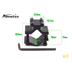 AloneFire M-12 21mm rail tactical hunting laser scope sight weaver picatinny rifle mount picatinny tactical mount (1pc)