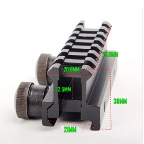 D0015 3''high Scope Adapter See-Thru See-Through Riser Base AR Dovetail Weaver Mount