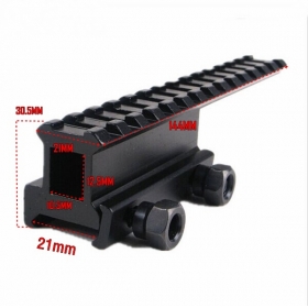 Y0032 Aluminum Alloy Extension Tactical flashlight mount Rail Mount for M4A1 / M16 - Black