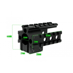 M044 20mm Ring Rail Barrel mount 20MM Rail Weaver For Rifle scope