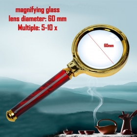 60mm Handheld 5X-10X Magnifier Magnifying Glass Loupe Reading Jewelry