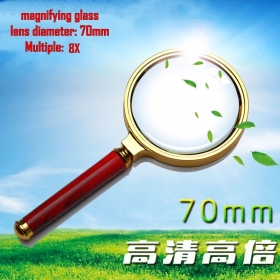 70mm 8x Handheld Magnifying Glass Reading Map Magnifier