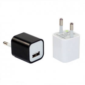 EUR Universal 5V~1A USB Mobile phone Charger Adapter for iPhone Samsung and Others(Assorted Colors)