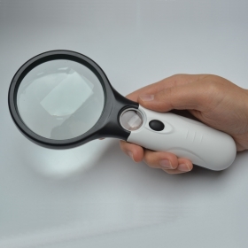 3 LED Light 20X Handheld Reading Magnifying Glass Lens Jewelry Loupe magnifying glass loupe - D10