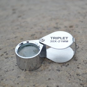 30X 21mm Triplet Jewelers Eye Loupe Magnifier Magnifying Glass Jewelers Jewelry Diamond