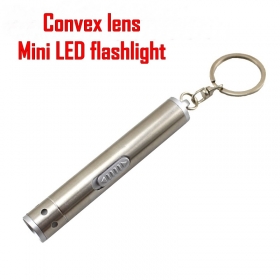 Minie Portable Flashlight with Round Key Ring Keychain Light Mini lanterna led lamp Novelty Gifts -QS812