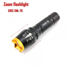 AloneFire Waterproof CREE XM-L T6 2200 Lumen Torch Tactical Zoom Cree Led Flashlight Torch Light For3xAAA/18650 Battery lanternas led cree - SK108