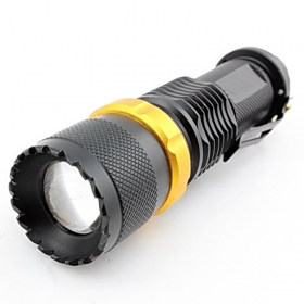ALONEFIRE CREE XPE-Q5 LED Mini flashlight torch lamp Adjustable Focus Zoomable - SK48