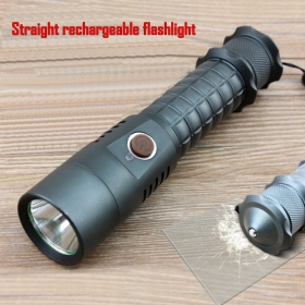 ALONEFIRE Straight rechargeable Flashlight , Cree XML Led AlarmSelf - defense Flashlight Torch Camping Equipment Lamps Flashlight Waterproof - X2