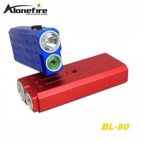 ALONEFIRE BL80 USA CREE XP-E R2 LED Multi-function Bike Bicycle Cycle Cycling lights flashlight torch+Green laser