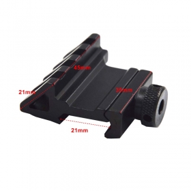 Tactical 45 Degree 21mm Rail Mount Universal Picatinny Rail Weaver Quick Release Off set hunting mount 1PC - Y25