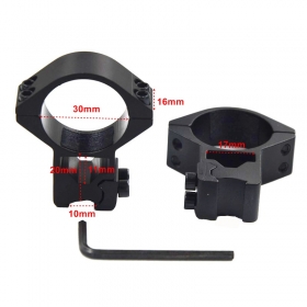 1pair 30mm scope mount Ring Profile 10mm Rail hunting scope mount - M29