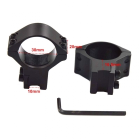1pair 30mm ring 10mm Weaver Scope Torch Rail Mount Rifle Scope Mounts Hunting Accessories - M32