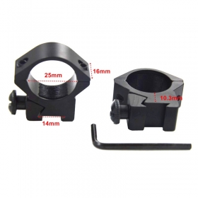 1pair hunting accessories 25mm ring 14mm Scope Mount Top Waver Rail tactical mount flashlight mounts - M42