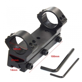1pc Dual Ring 100mm long 25mm Ring tactical hunting mounts 14mm Weaver Scope Torch Rail Mount - L49