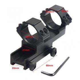 1pc 30mm Scope Rings 20mm Picatinny Weaver Rail Mount Picatinny for Flashlight rifle scope - LB51