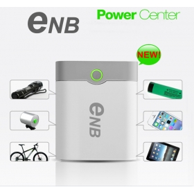 2015NEW ENB 4*18650 battery Box Shell SMART POWER BANK Case for iPhone Samsung Nokia Blackberry MP3/4 With USB Data Cable