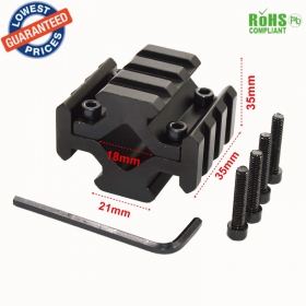 Y0034 Universal Barrel Mount 4 Rail Picatinny Weaver Rail w 4 Slots fit for Scope Optics Lasers hunting accessories - 1PC