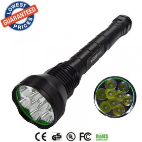 AloneFire HF9 High Power lintern 9T6 cree xml t6 26650 18650 Battery led flashlight 11000 lumens lanterna lamp hunting torch lights