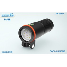 Scubalamp PV52 100m diving torch/photo/video lights 5000LM 8 X CREE white, 2 X UV and 2 X Red LED internal conducting