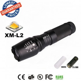 UltraFire E26 CREE XM-L2 led 2200Lumens Zoomable Flashlights Torches lamplights for 26650/18650/AAA Battery rechargeable