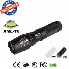 UltraFire E26 CREE XM-L T6 led 2000Lumens Zoomable travel LED Flashlights Torches lamplight for 26650/18650/AAA Battery rechargeable