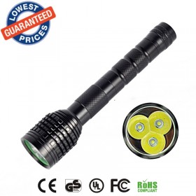 AloneFire HF3 hunting flashlight 3XCREE XML T6 LED 5000LM Flashlight 18650 Torch 3T6 LED Tactical Flash Light Lantern linternas