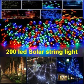 1Set 200 LEDs 22M String Fairy Lamp Solar Power White Colors Lighting For Garden Christmas Party