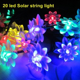 1set Solar Power 20 LED String Fairy Light Xmas Garden led strip lights garden christmas party leds string fairy lamp solar
