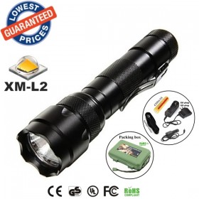 USA EU Hot sell Classic 502B 1/3/5Mode Cree XM-L2 LED tactical hunting police Flashlights Torches lamps with battery charger