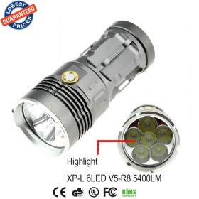 AloneFire super bright XP-L led flashlight torch V5R8-6 5400LM camping led flashlight torch light