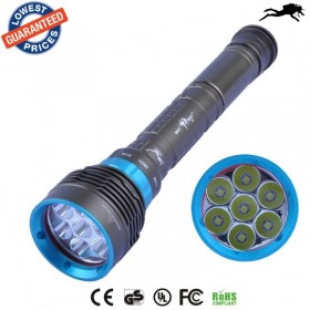 DV07 7*CREE XM-L2 14000Lumens L2 led diving flashlight torch 200M Underwater Waterproof LED Flash Light Lantern
