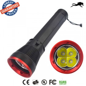 AloneFire DV300 CREE 4 X L2 U2 LED 3800lumens Stepless Dimming Diving torch camping hunting equipment Searchlight Lamp