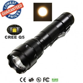 UltraFire USA EU Hot sell Classic WF-502B Cree XPE Yellow light LED 1 Mode Home Outdoor Tactical lighting Flashlights Torches lamps for 18650 Rechargeable batteries