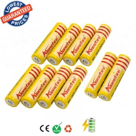 AloneFire 10pcs 18650 rechargeable Battery 3.7V 4200mAh Li-ion Camera Flashlight Torch Battery 18650