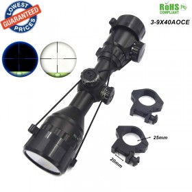 Hunting 3-9X40AOCE Blue Mil-Dot Cross Reticle coordinates Scope Telescopic telescope