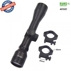 High definition 4x32C Hunting Scope Sight with laser coordinates Scope Telescopic telescope