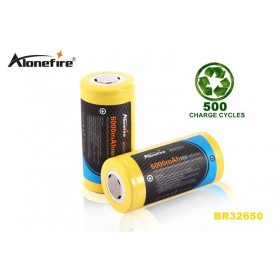 ALONEFIRE BR32650 6000mAh 3.7v Newly Designed High capacity high performance 32650 Rechargeable Li-ion Battery