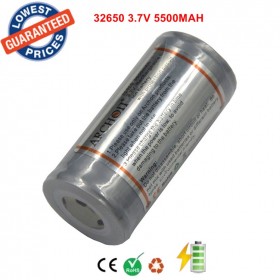 1PC 32650 Battery ARCHON Rechargeable Li-ion 32650 5500mAh 3.7v PCB Protected Battery(Explosion-proof battery )